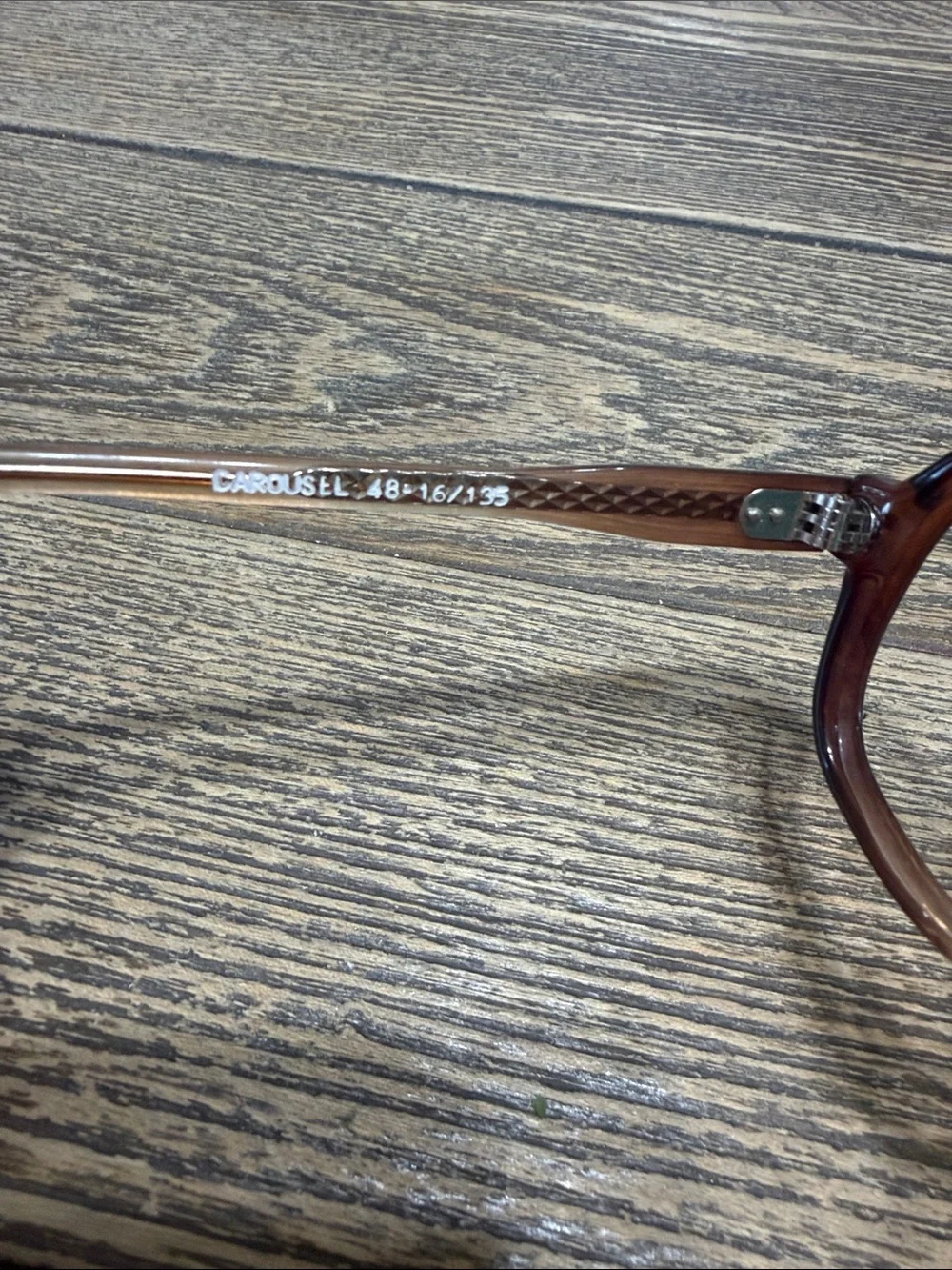 VTG 1970’s Classic Two-Tone Brown Aviator Eyewear Small Frames